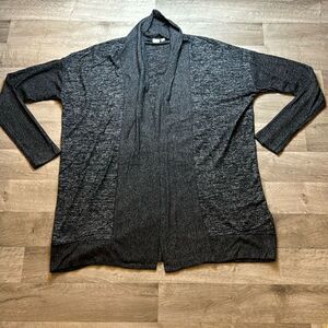 GAP Long Cardigan Sweater. Black/Gray. XL Tall. Super soft! Warm.